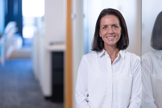 portrait of a smiling person in business attire